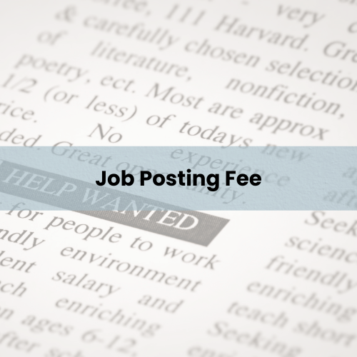Job Posting Fee